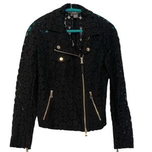 Per Se by Carlisle Black Lace Jacket size 8